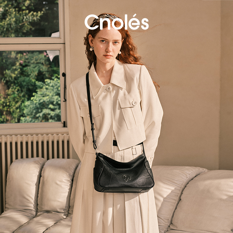 Cnoles蔻一蒲公英泊月包HOBO包B00420A