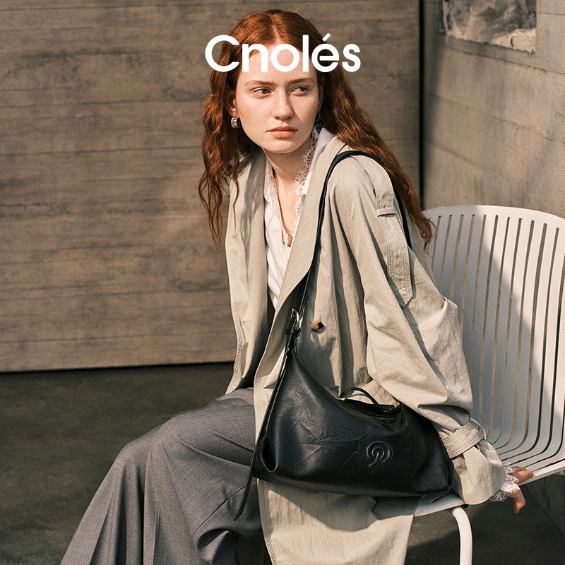 Cnoles蔻一垂星包松弛hobo包包B00429A