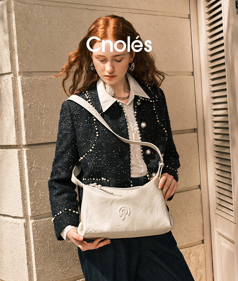 Cnoles蔻一垂星包松弛hobo包B00429D