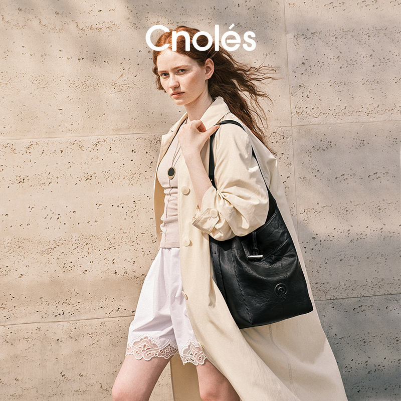 Cnoles蔻一纱影包大容量水桶包B00428A