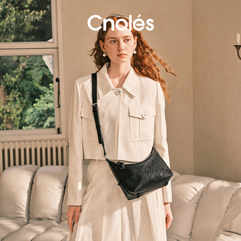 Cnoles蔻一晓风包腋下hobo包B00430A