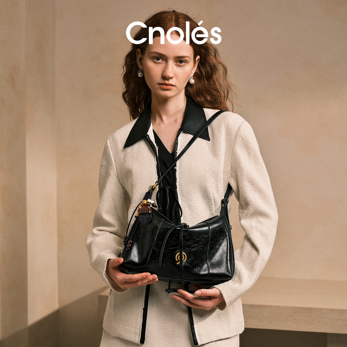 Cnoles蔻一晚晴包hobo包B00439H