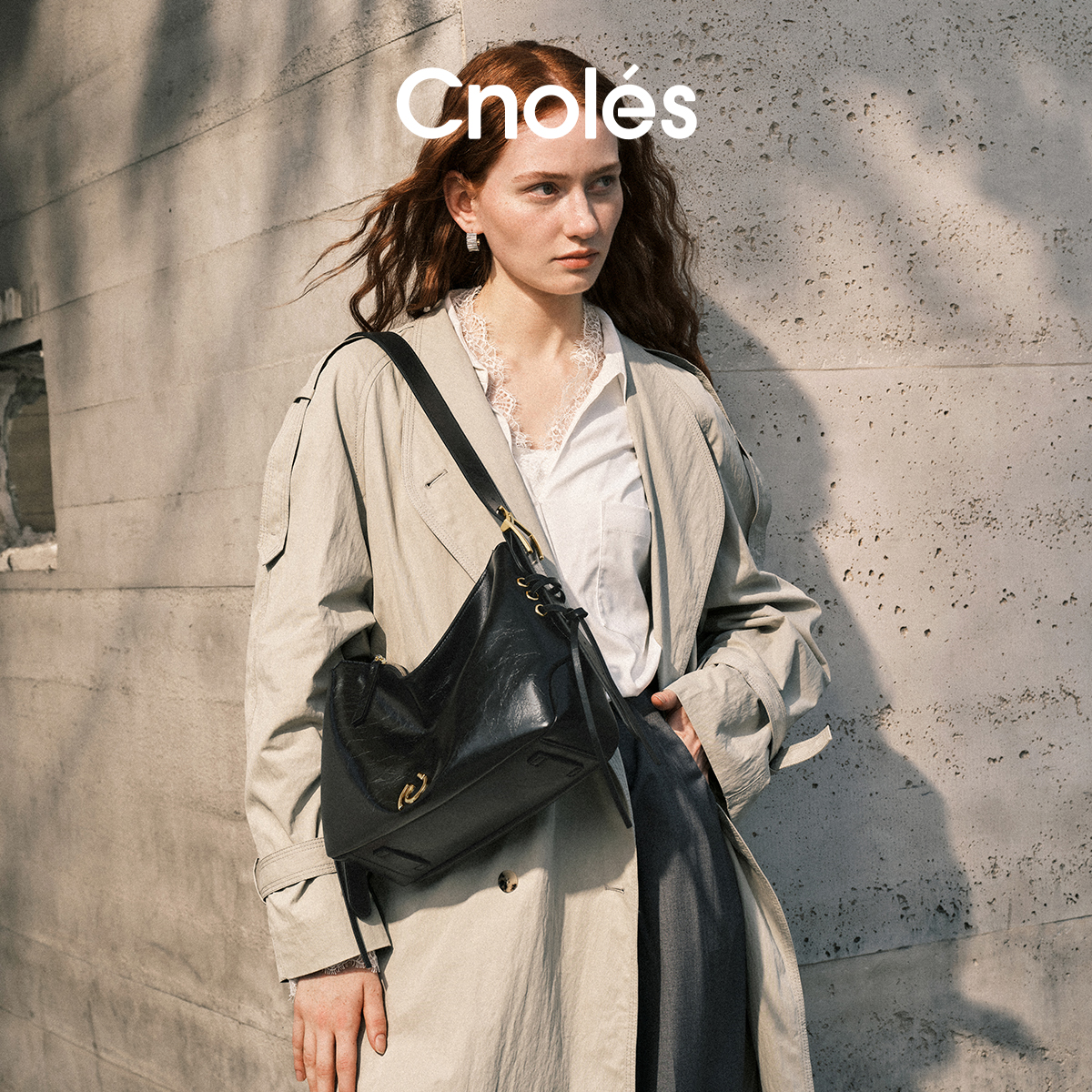 Cnoles蔻一暗夜包hobo包B00440H