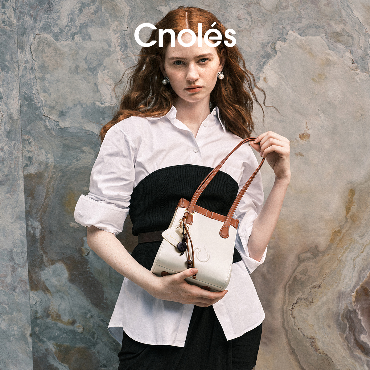 Cnoles蔻一双生托特包折叠包吐司包B00438D