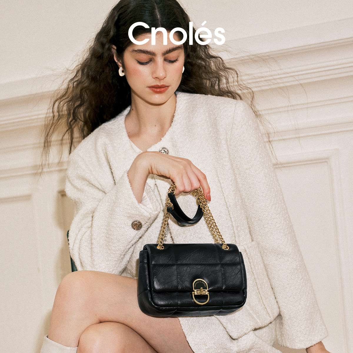 Cnoles蔻一链条腋下包B00166-2A