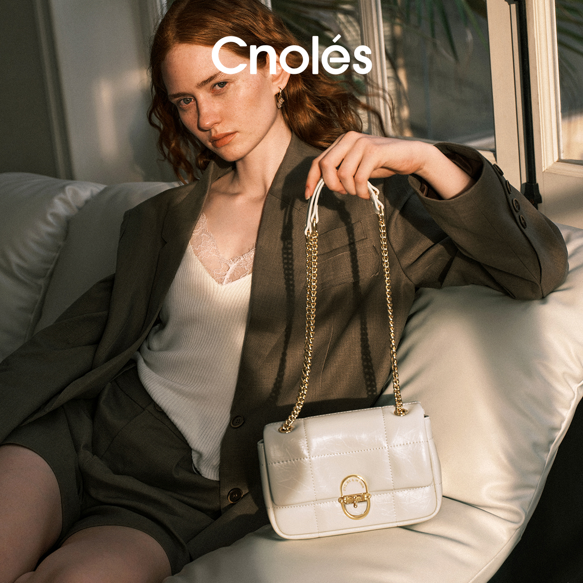 Cnoles蔻一链条腋下包B00166-3A